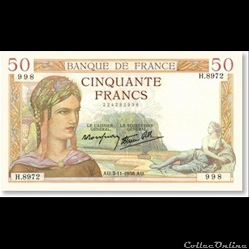 Cinquante Francs 13-7-1939 billet france russie cinquante francs 13 7 1939