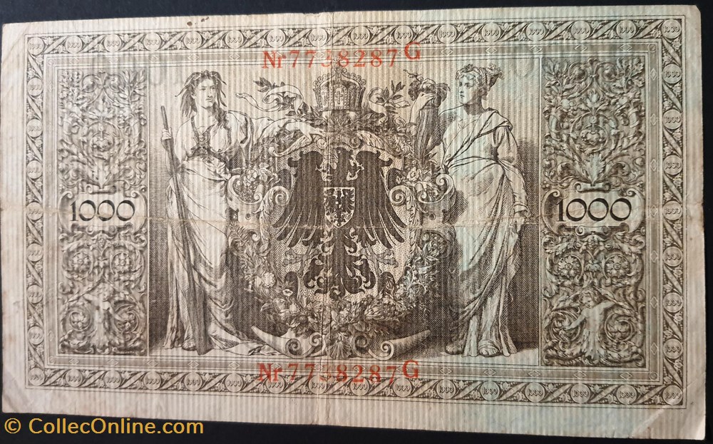 1000 Mark 1910 billets europe allemagne 1000 mark 1910