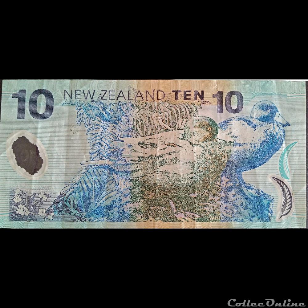 10 Dollars New Zélande billet oceanie nouvelle 10 dollars new zelande