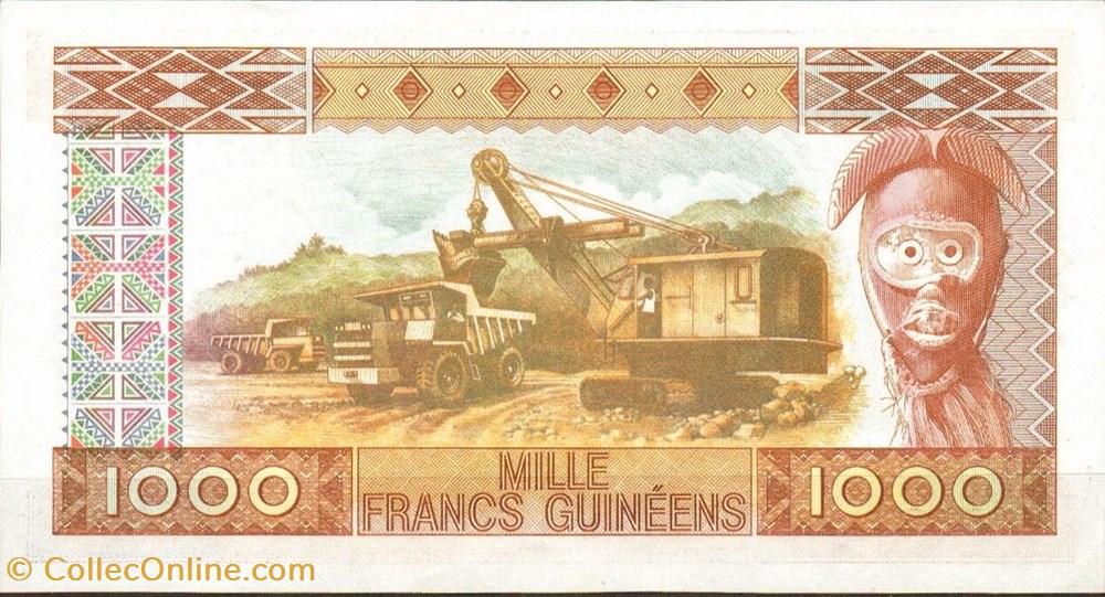 1000 francs billets afrique guinee 1000 francs