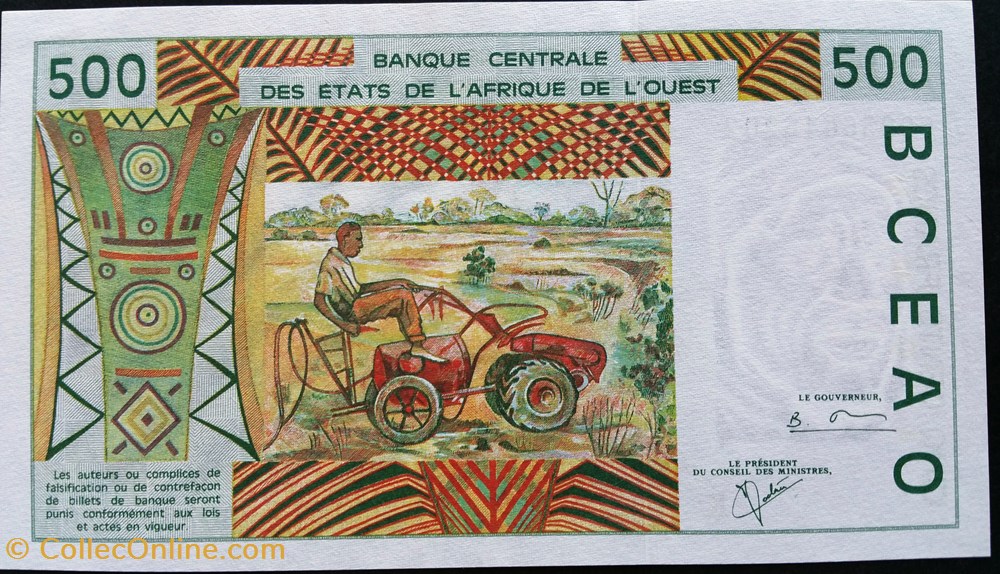 500 Francs Afrique de l'ouest billets l 500 francs afrique de ouest