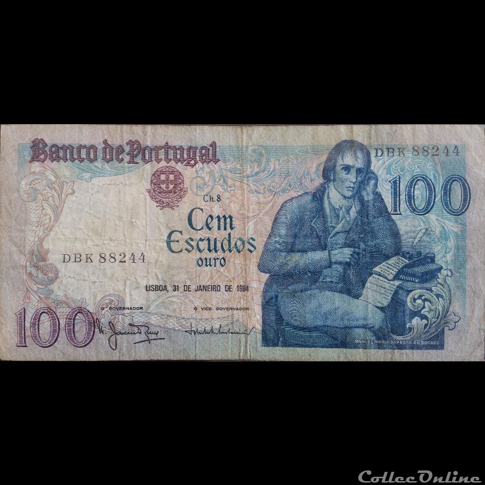 100 Escudos billets euros portugal 100 escudos