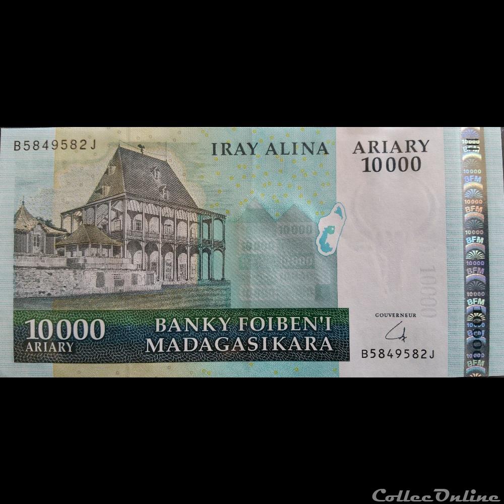 10 000 Ariary billets afrique madagascar 10 000 ariary