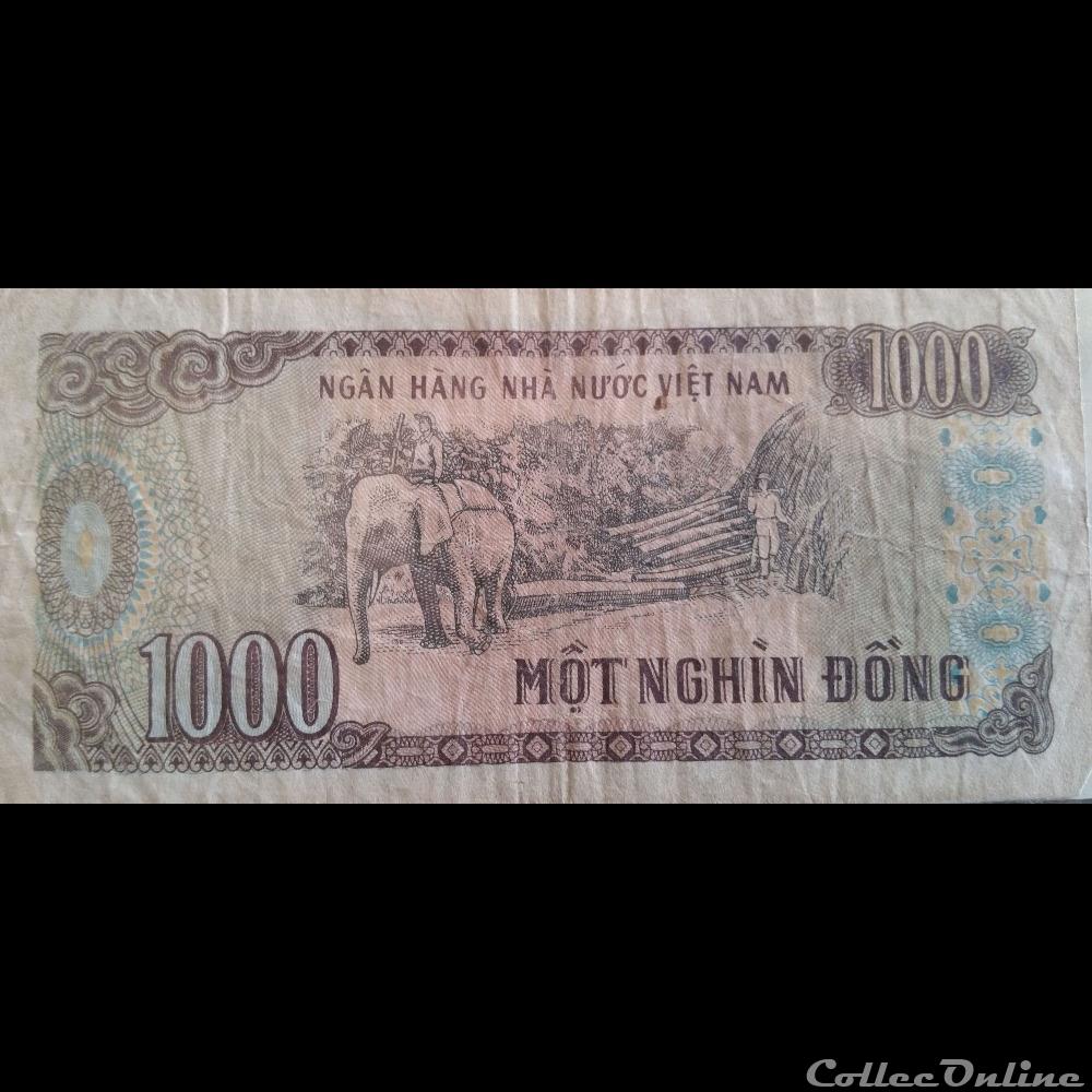 1000 Dong 1988 billets asie vietnam 1000 dong 1988