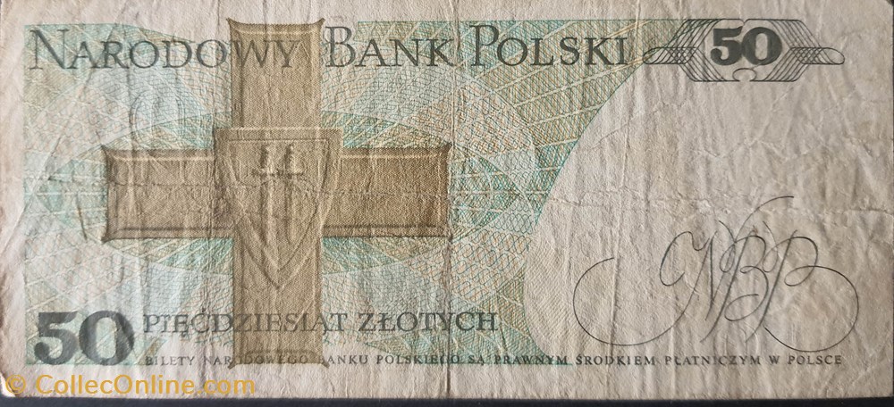 50 Zlotych 01-06-1979 billets europe pologne 50 zlotych 01 06 1979