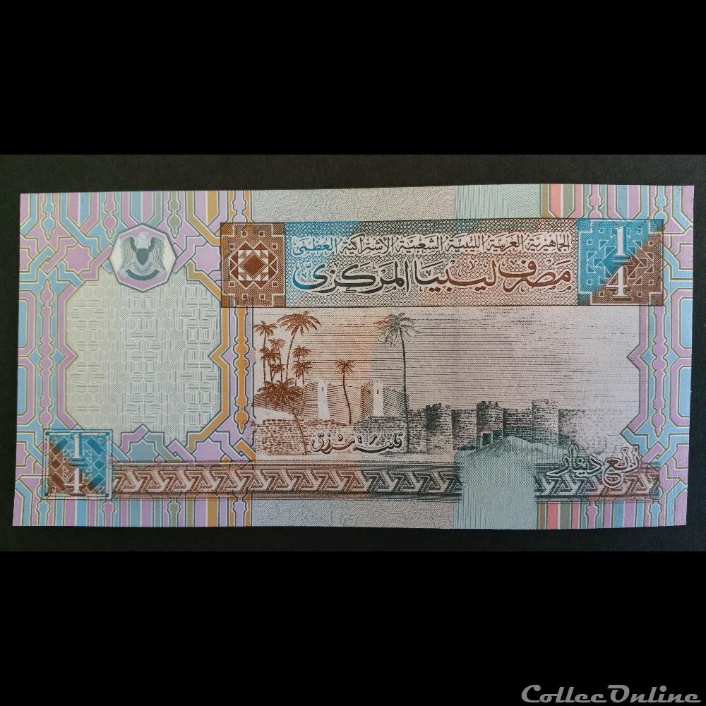 1/4 de dinar Libyen billet amerique du nord thailande 1 4 de dinar libyen