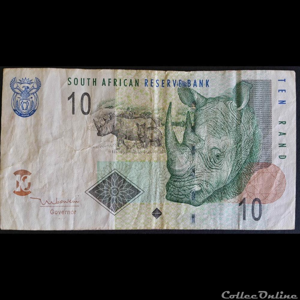 10 Rands ÉMISSIONS DE 2005 billet afrique du sud 10 rands emissions de 2005