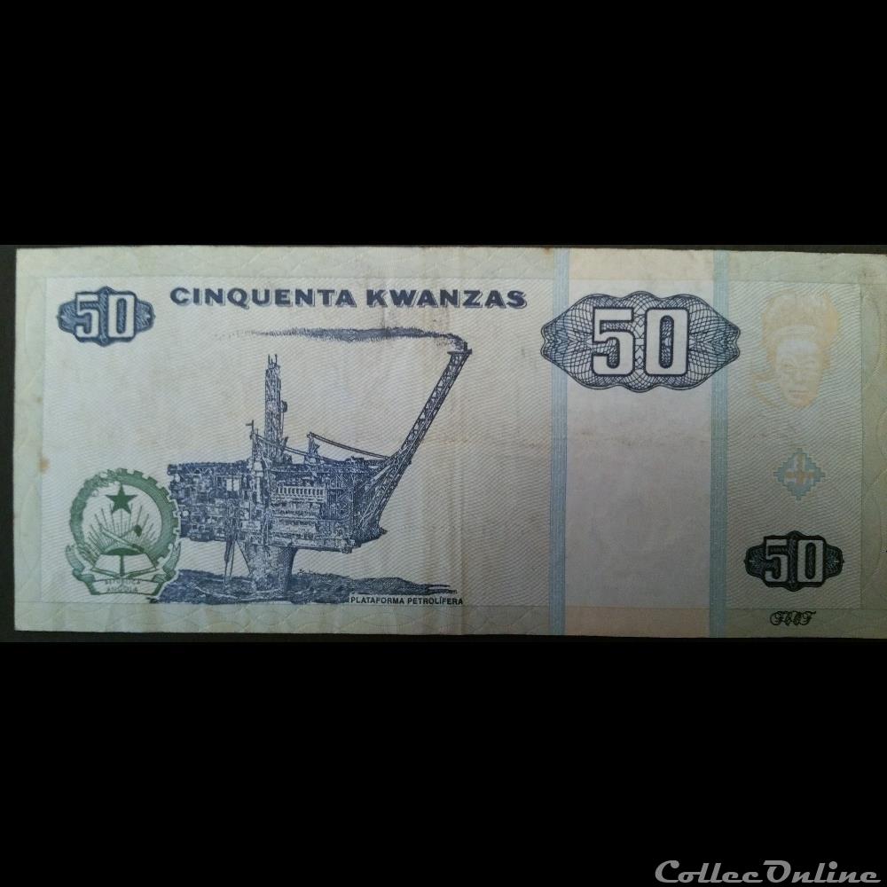 50 Kwanzas 2010 billet afrique angola 50 kwanzas 2010