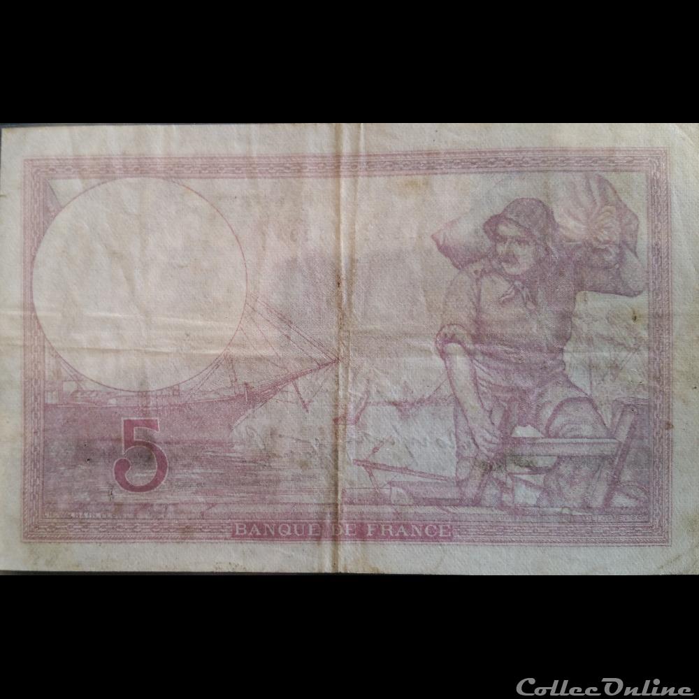 billet france tadjikistan cinq francs 14 09 1939