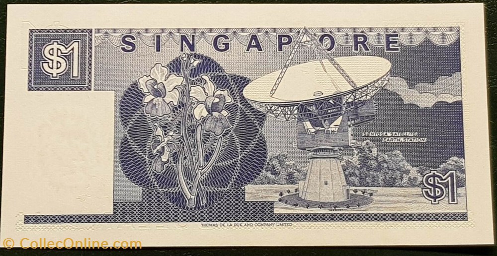 billets asie singapour 1 dollar 1987