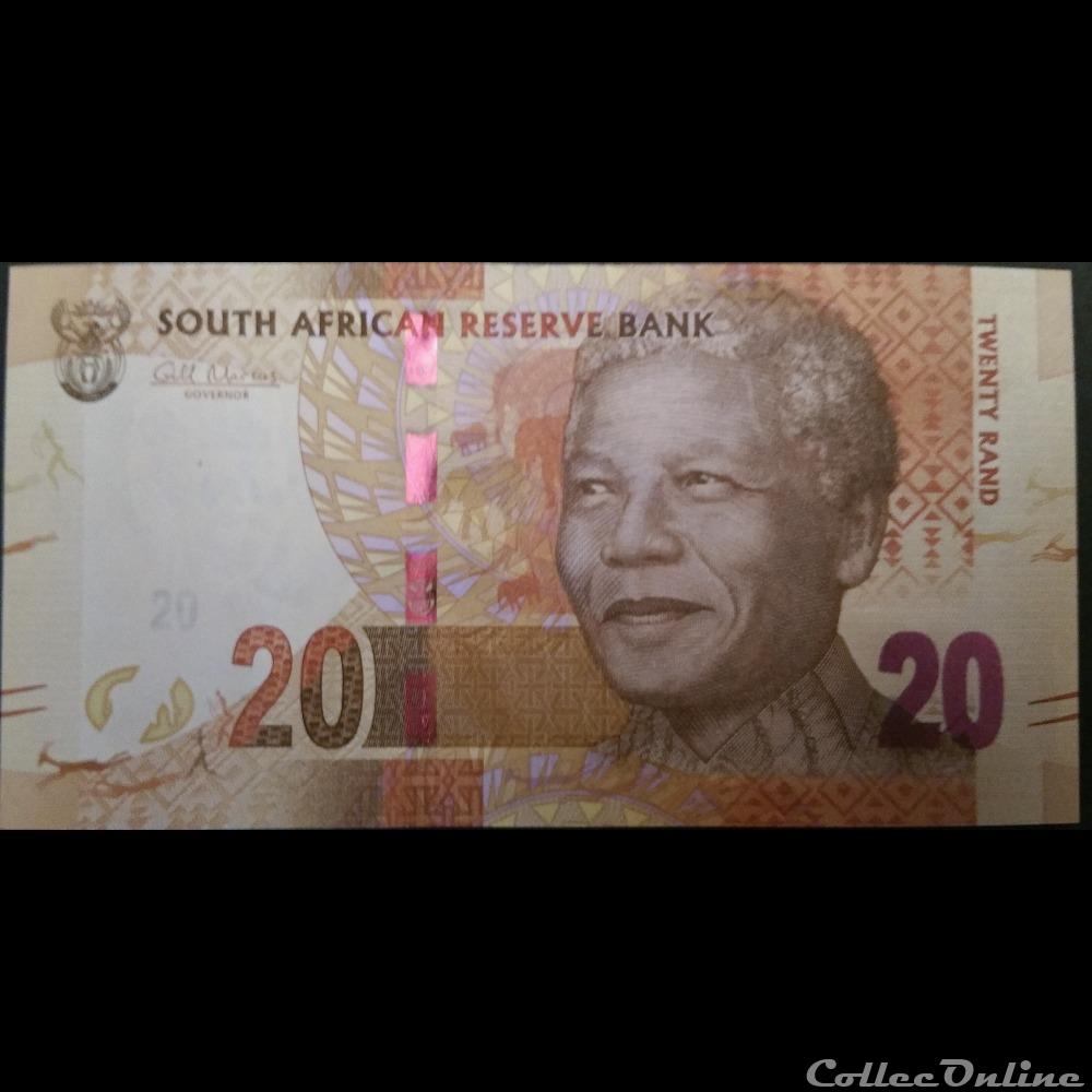 20 Rand ÉMISSIONS DE 2012 billet afrique du sud 20 rand emissions de 2012