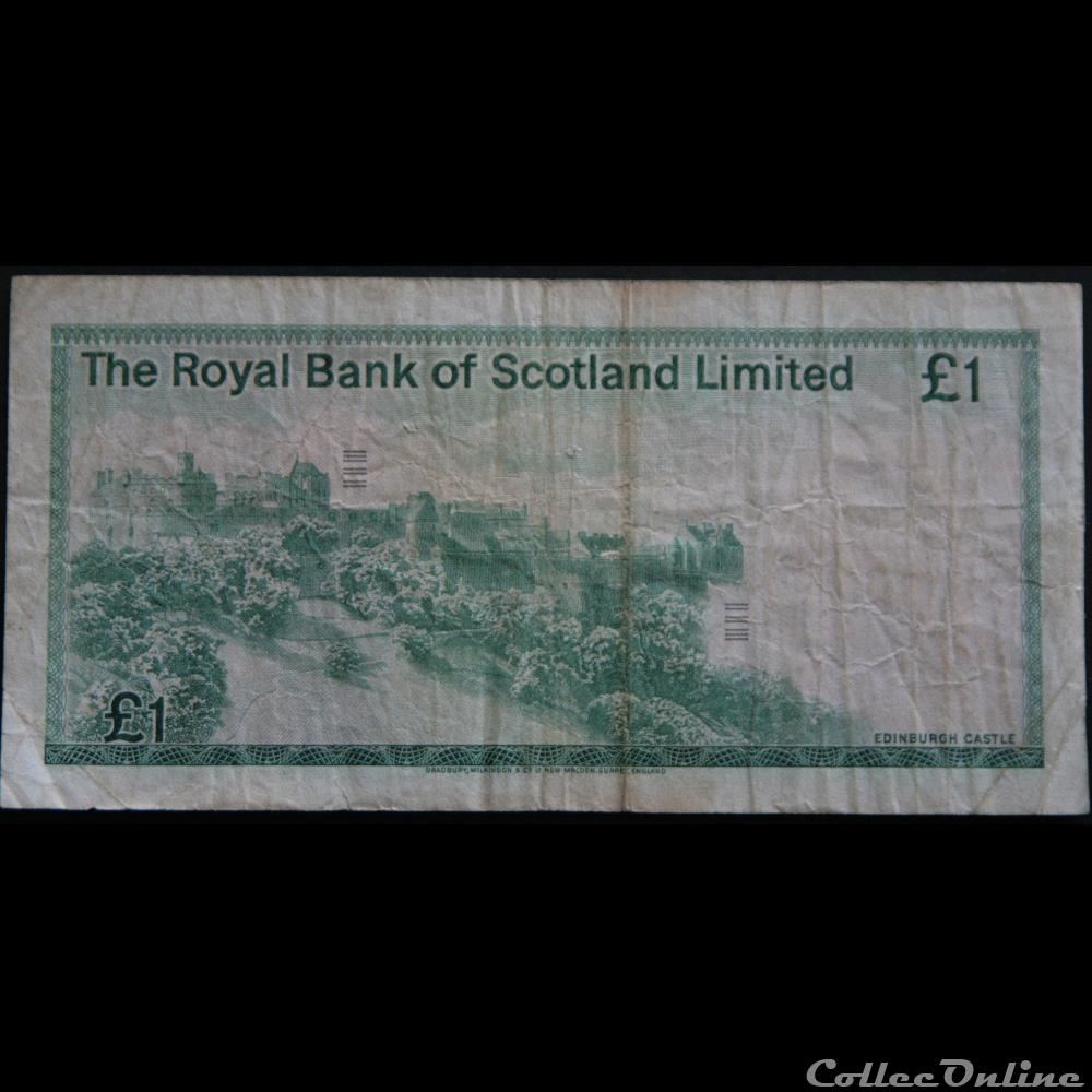 1 Pound Royal Bank of Scotland Limited 1981 billet royaume uni angola 1 pound royal bank of scotland limited 1981