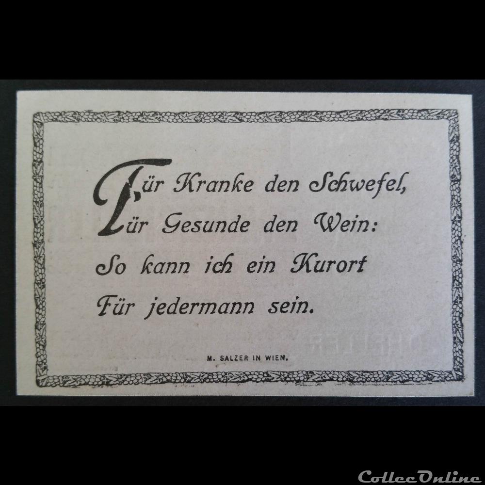20 Heller Zwanzigheller billet europe autriche 20 heller zwanzigheller