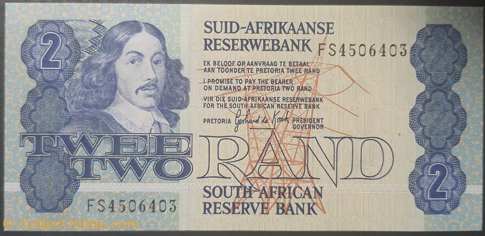 2 Rand Afrique du sud billets 2 rand afrique du sud