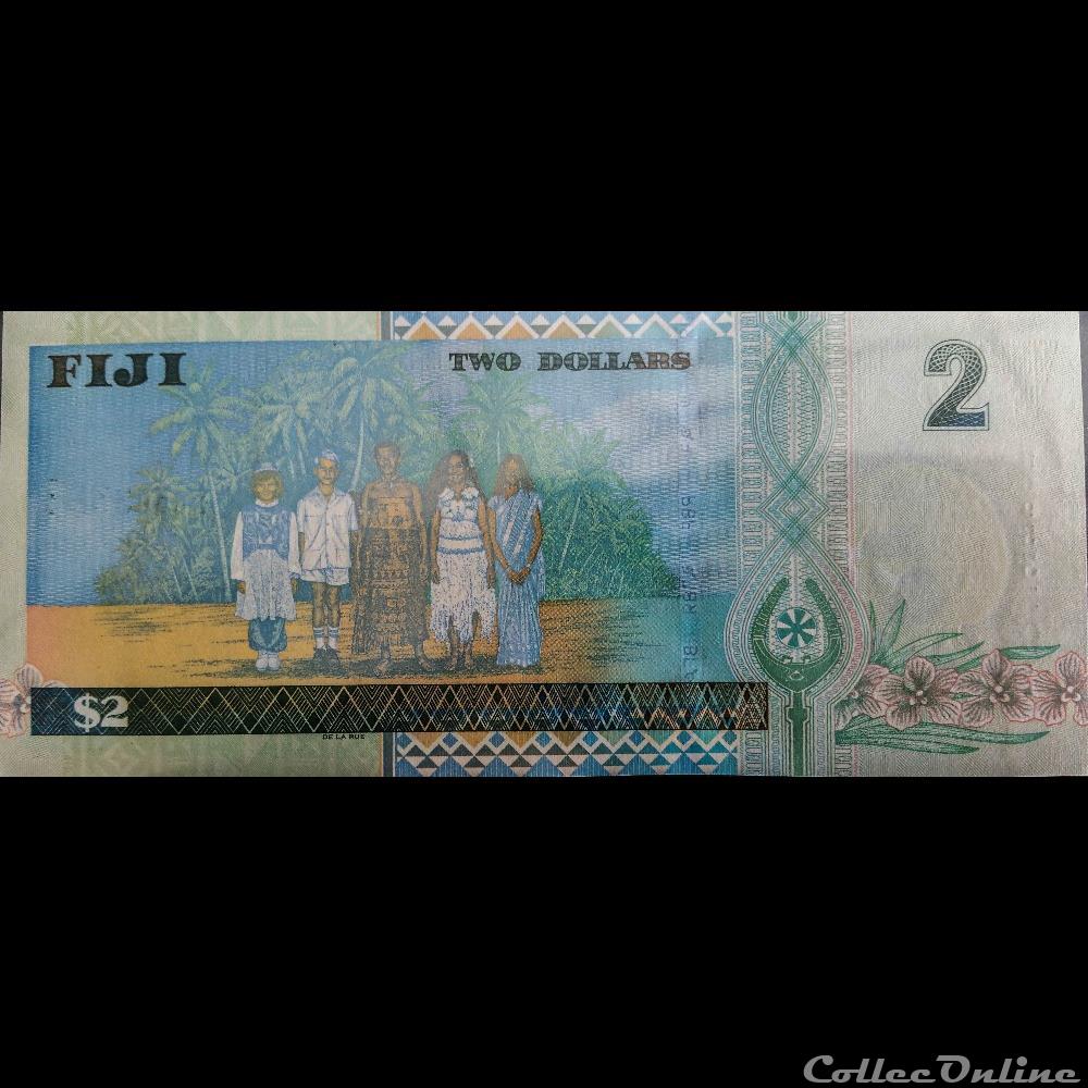billet oceanie fidji 2 dollars fidj