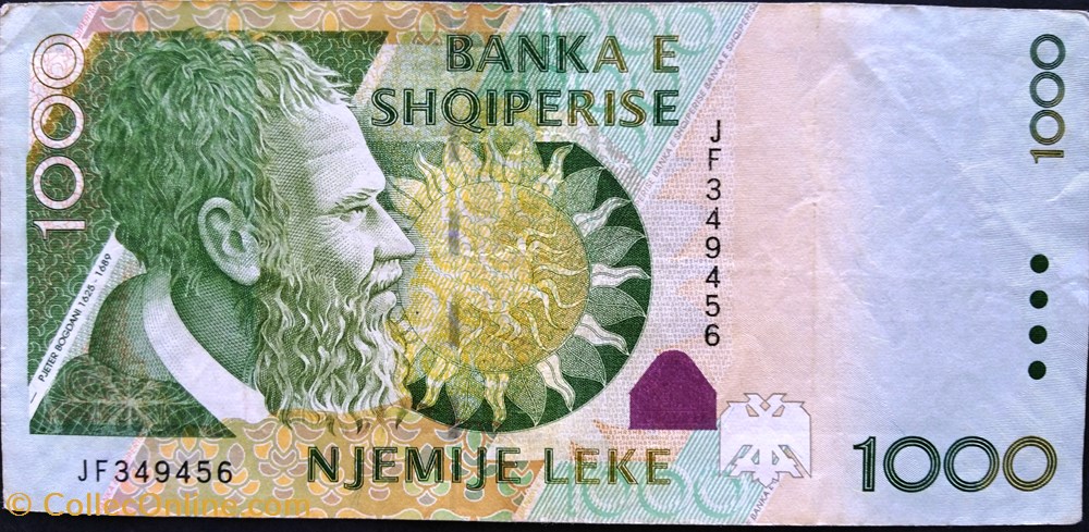 1000 Lekë 2007 billets europe albanie 1000 leke 2007
