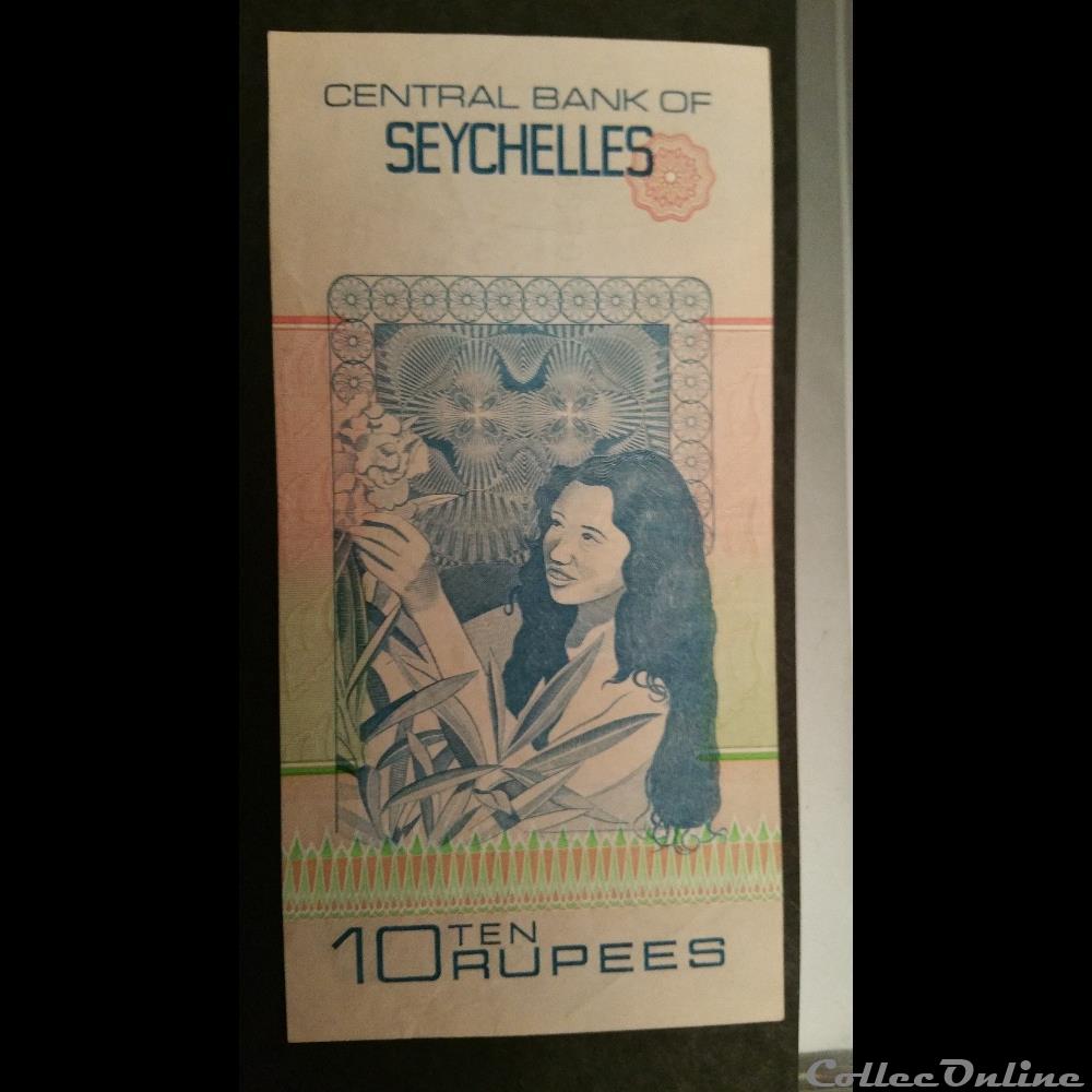 billets afrique seychelles 10 rupees