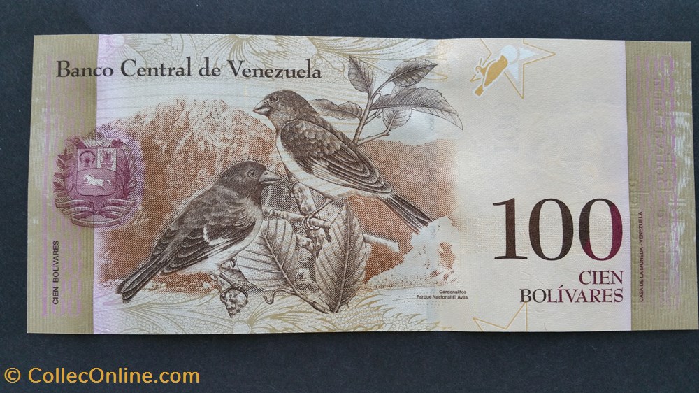 100 Bolivars 2015-Simón Bolíva billets amerique du sud venezuela 100 bolivars 2015 simon boliva