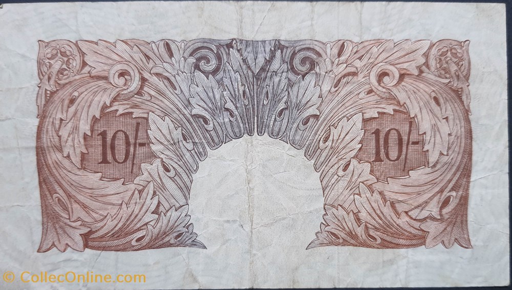 Royaume Uni 10 Shilings type 1955-1960 billets europe royaume uni 10 shilings type 1955 1960