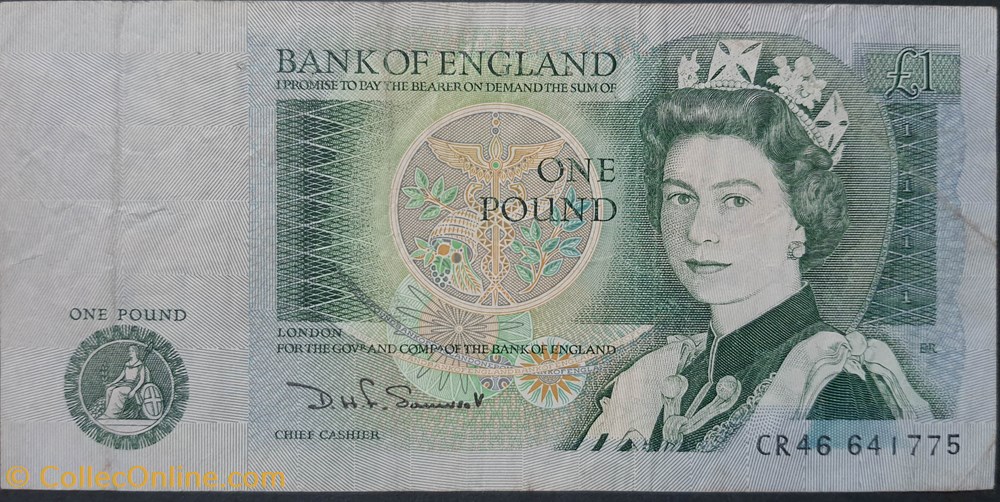 5 pounds type 1971-1982 billets europe royaume uni 5 pounds type 1971 1982