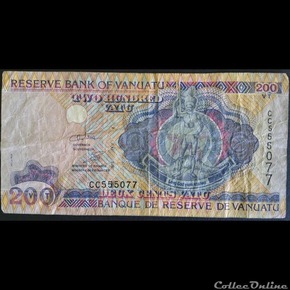 200 Vatu billets oceanie vanuatu 200 vatu