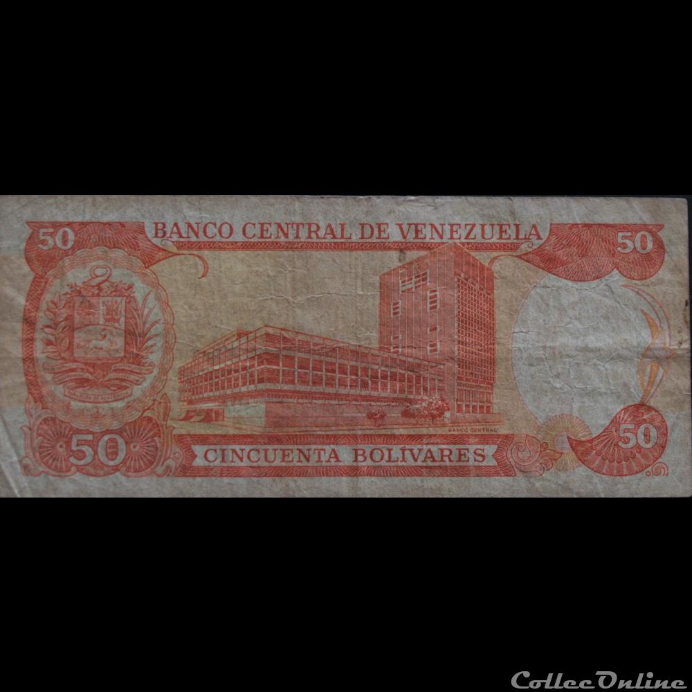 billets amerique du sud venezuela 50 bolivars 1995