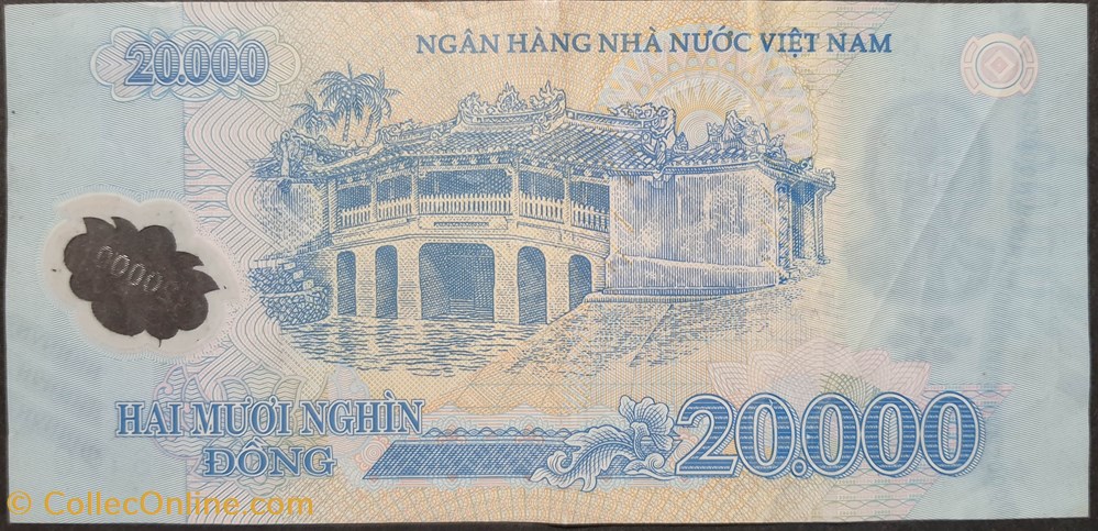 billets asie vietnam 20 000 dong polymere 2006