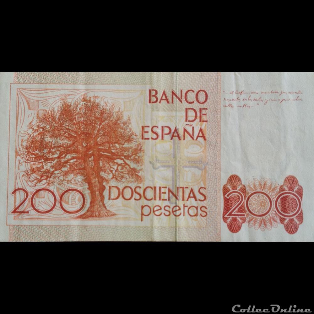 200 Pestas 18-09-1980 billet espagne autriche 200 pestas 18 09 1980