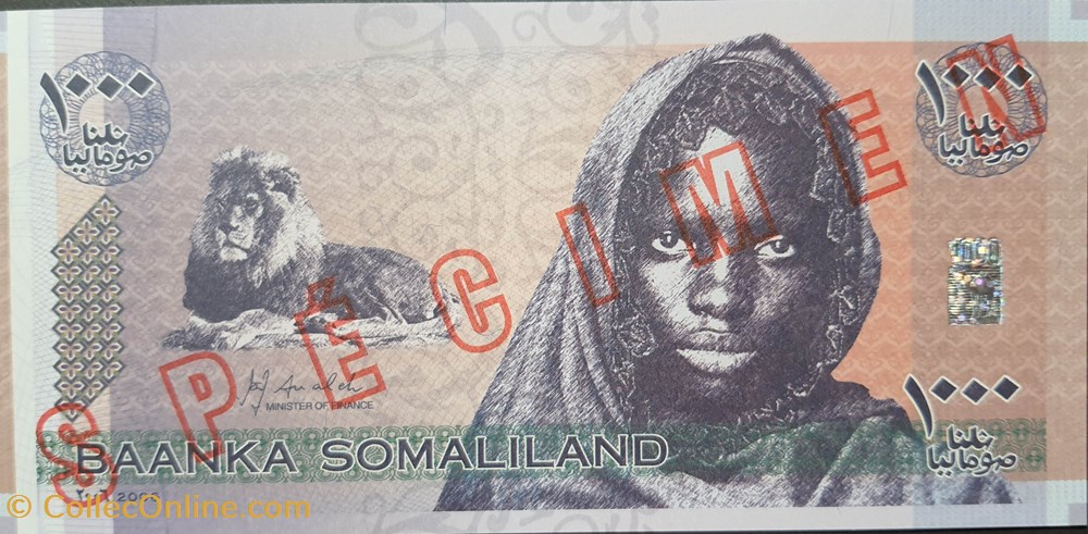 billets afrique somalie 1000 shilling 2006