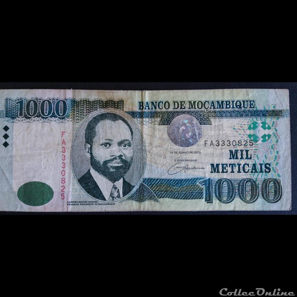 1000 Méticals 2006 billet afrique mozambique 1000 meticals 2006