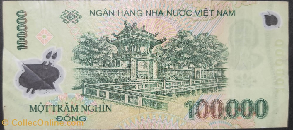 billets asie vietnam 100 000 dong polymere 2004