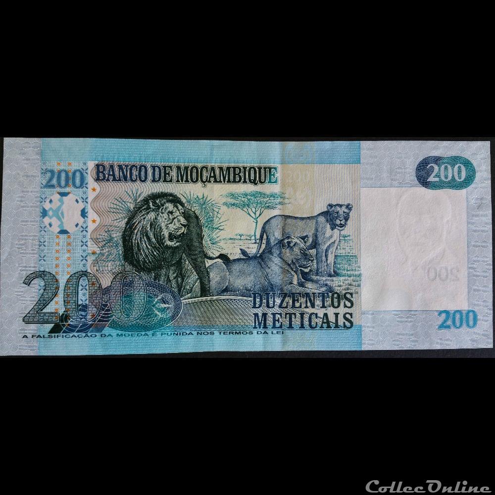 200 Méticals 2006 billet afrique mozambique 200 meticals 2006