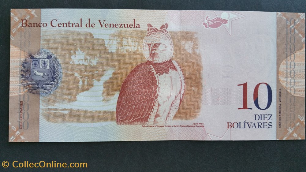10 Bolivars 2014-Cacique Guaicapuro billets amerique du sud venezuela 10 bolivars 2014 cacique guaicapuro