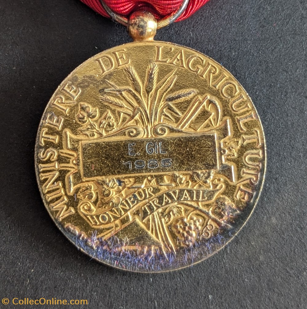 Médaille d'Honneur Agricole medailles france medaille honneur agricole