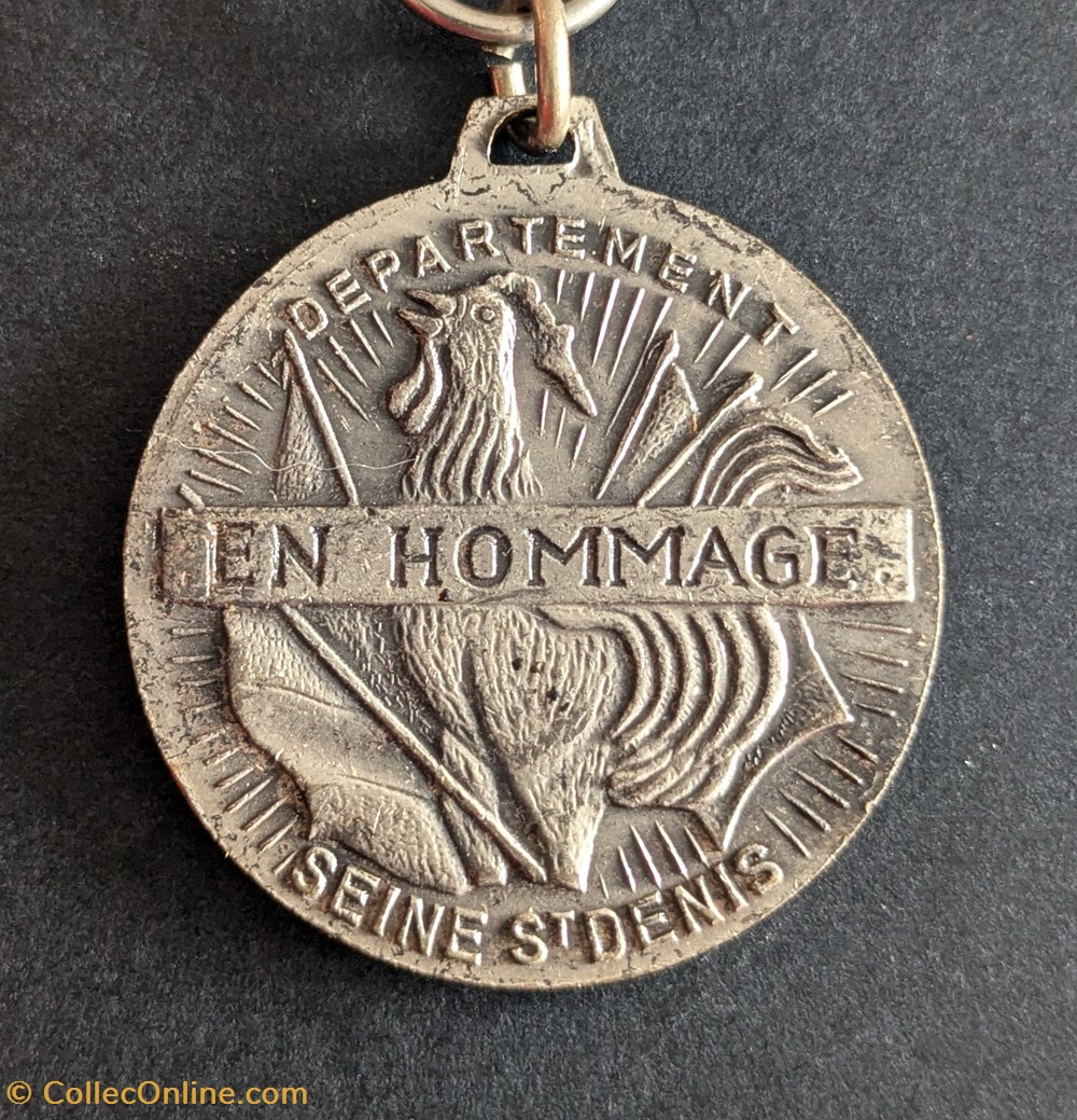 medailles france medaille departementale du 50eme anniversaire de armistice de la 1ere gm seine saint denis
