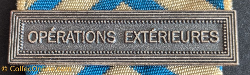 Médaille de Reconnaissance de la Nation - OPERATIONS EXTERIEURES 2 medailles medaille de reconnaissance de la nation operations exterieures