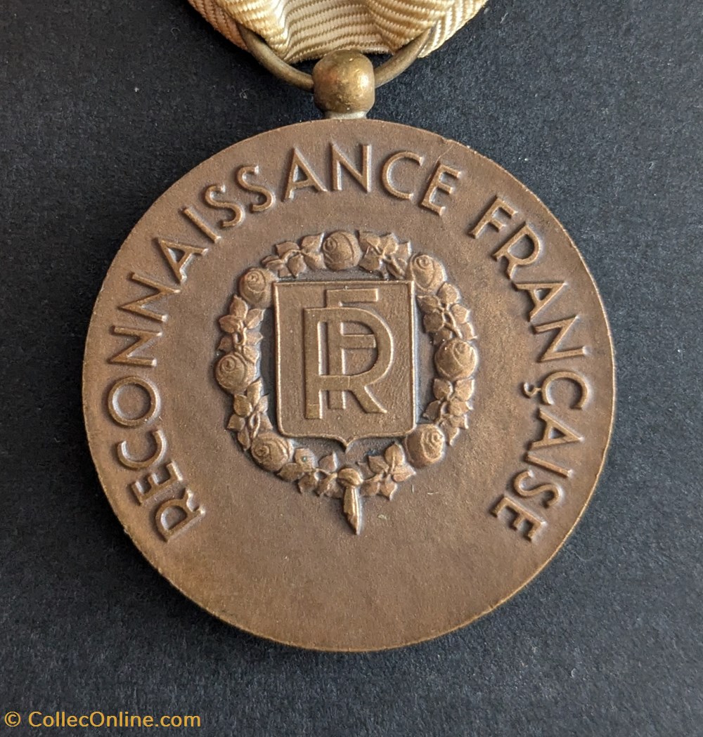 medailles france medaille de la reconnaissance francaise