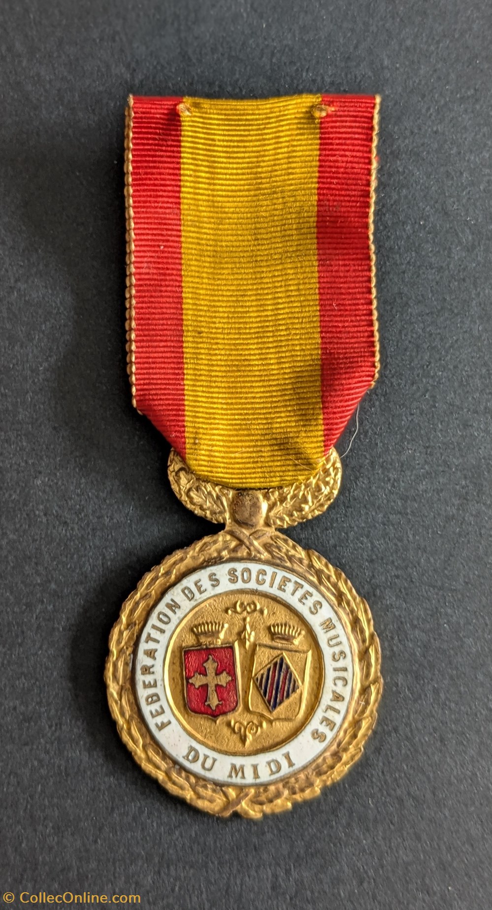 F - médaille de la Fédération des Sociétés Musicales du Midi medailles france f medaille de la federation des societes musicales du midi