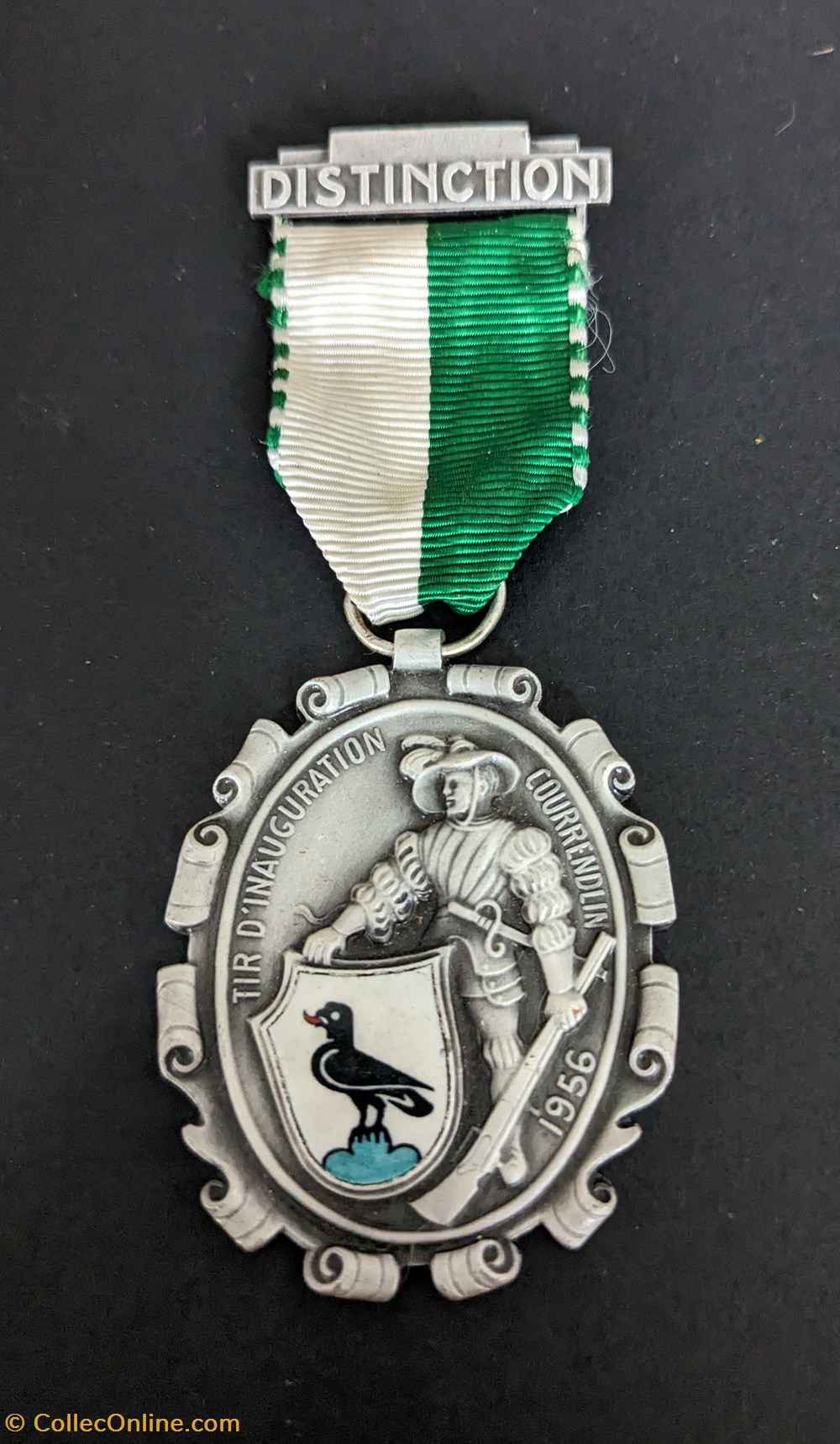 medailles suisse medaille du tir inauguration de courrendlin 1956