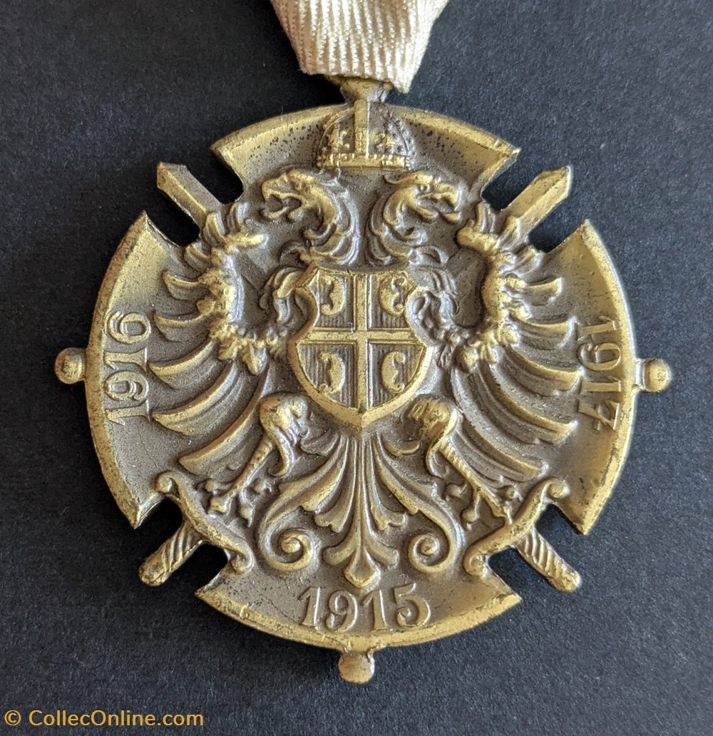 G1 - Médaille commémorative de la guerre pour la libération et l'unité 1914-1918 medailles serbie g1 medaille commemorative de la guerre pour la liberation et unite 1914 1918