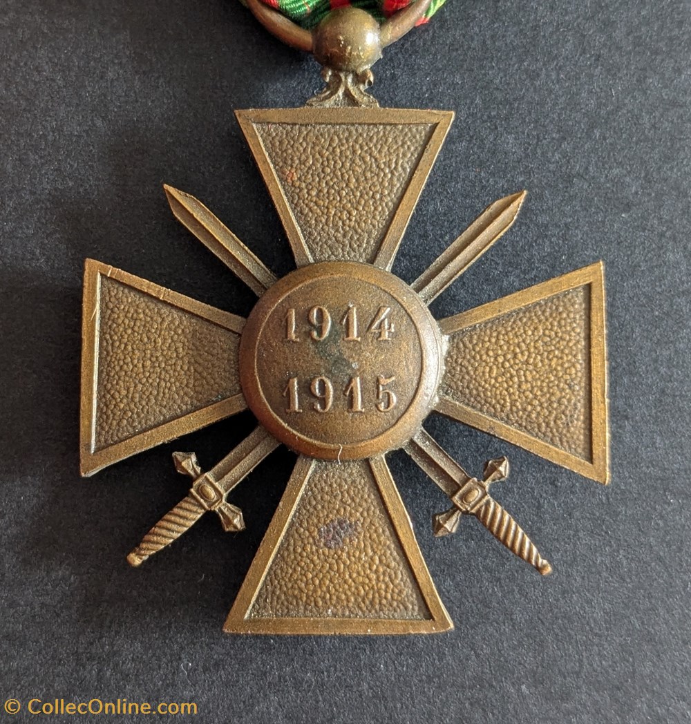 Croix de Guerre 1914-1915 medailles france croix de guerre 1914 1915