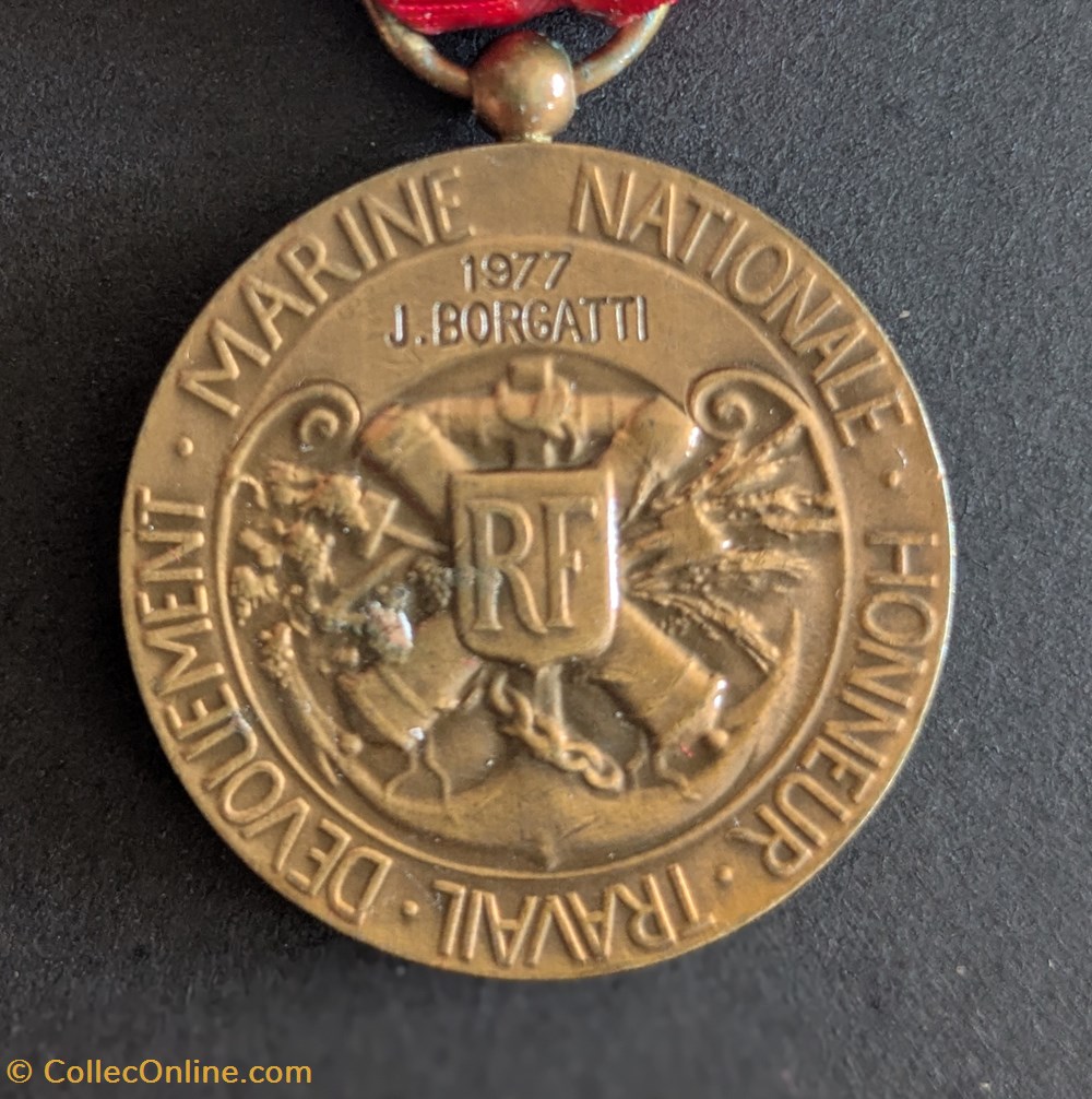 medailles france agd medaille honneur du travail pour le personnel non militaire de la marine