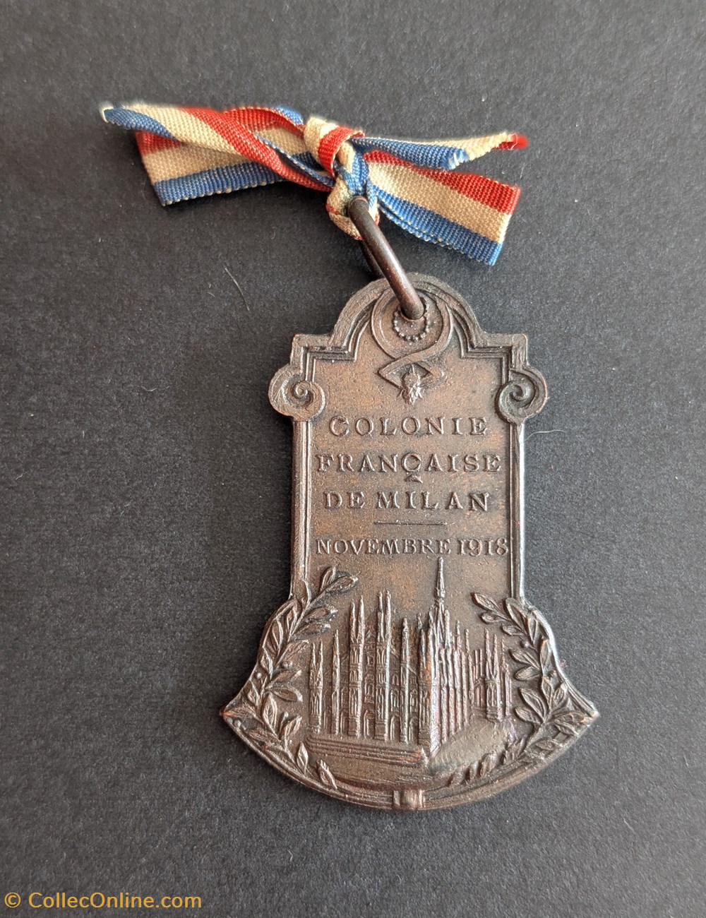 medailles france medaille patriotique de la colonie francaise de milan