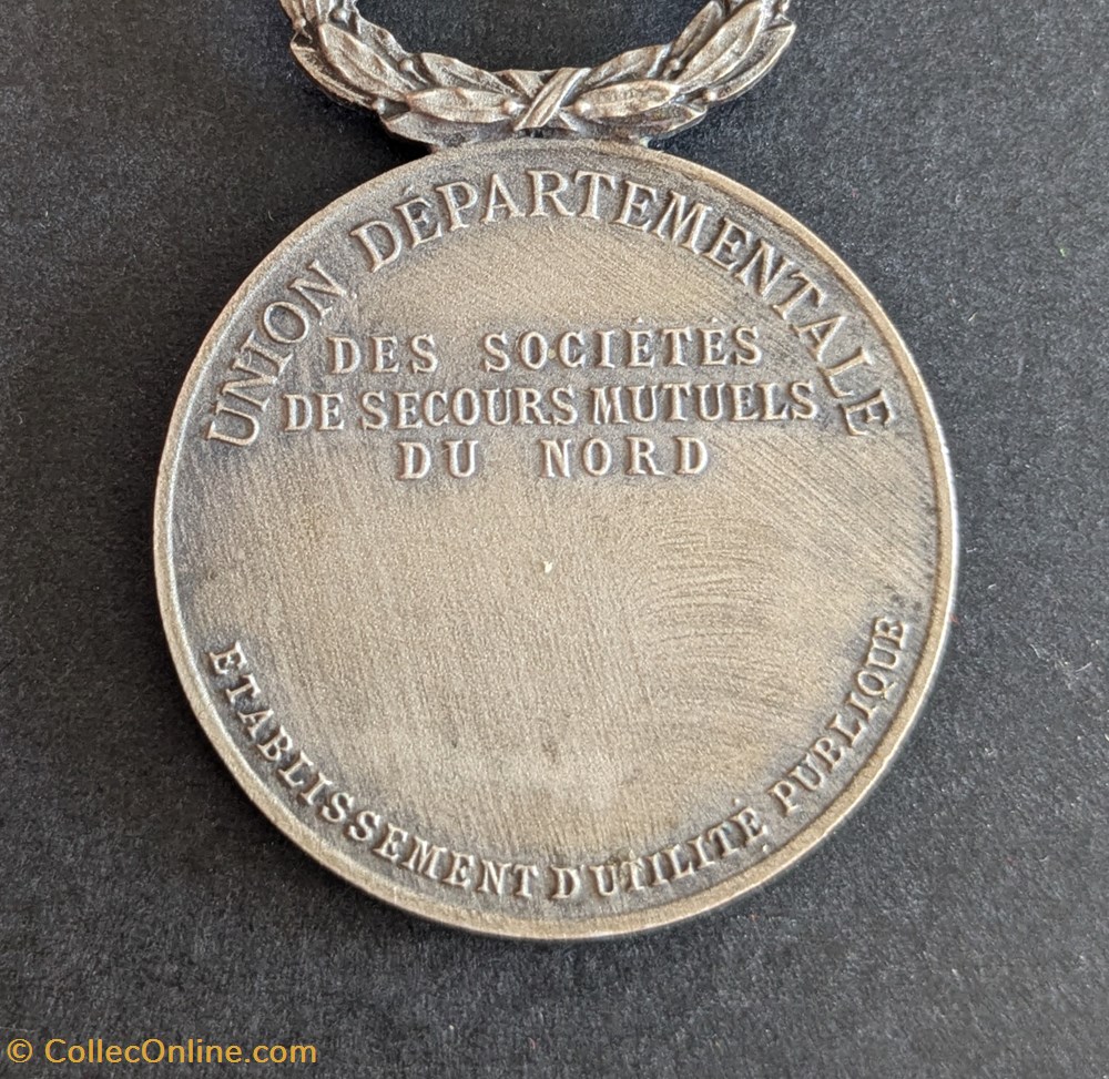medailles france medaille de l union departementale des societes de secours mutuels du nord