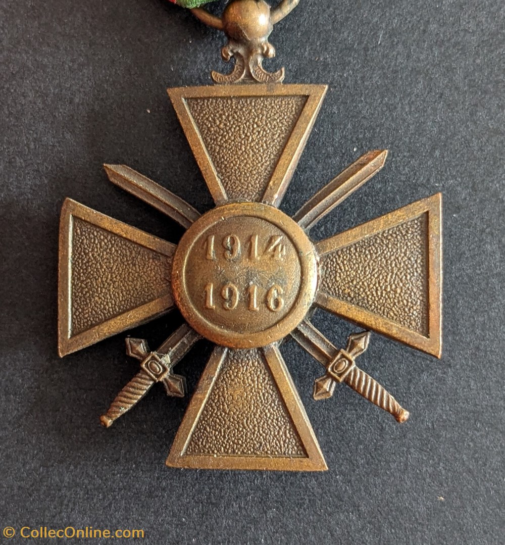 Croix de Guerre 1914-1916 medailles france croix de guerre 1914 1916