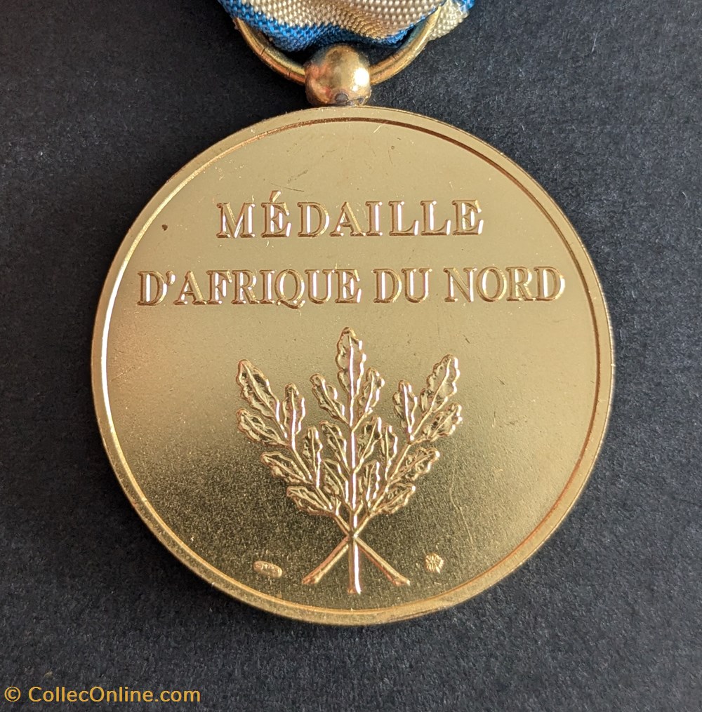 medailles medaille afrique du nord