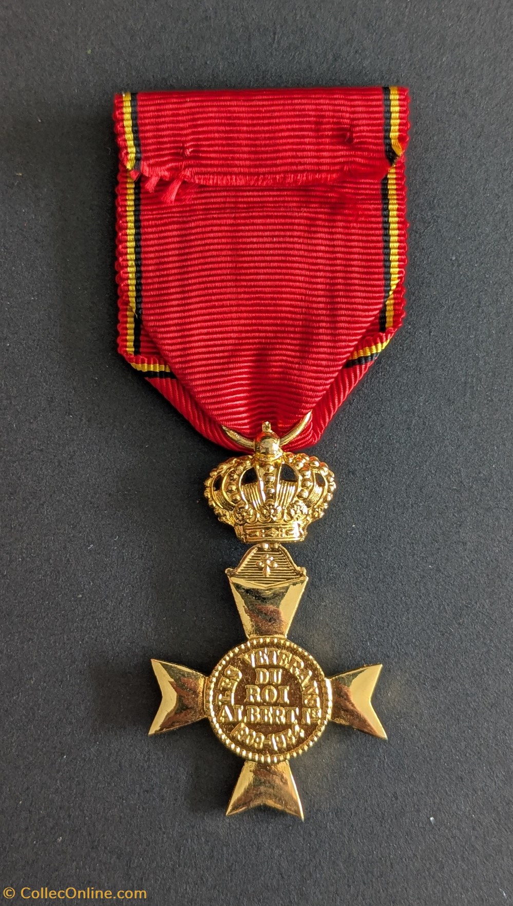 Croix de la Fédération Nationale des vétérans du Roi Albert 1er medailles belgique croix de la federation nationale des veterans du roi albert 1er
