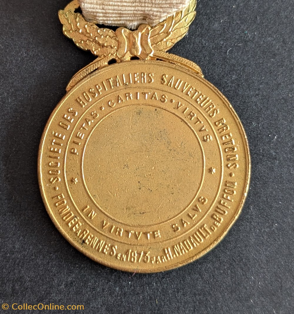 medailles france medaille de la societe des hospitaliers sauveteurs bretons