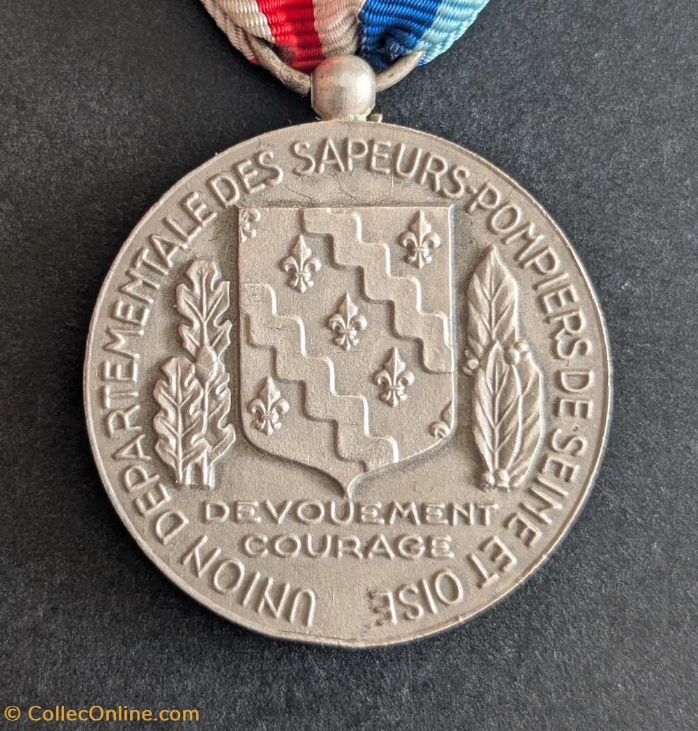 medailles medaille de l union departementale des sapeurs pompiers de seine et oise