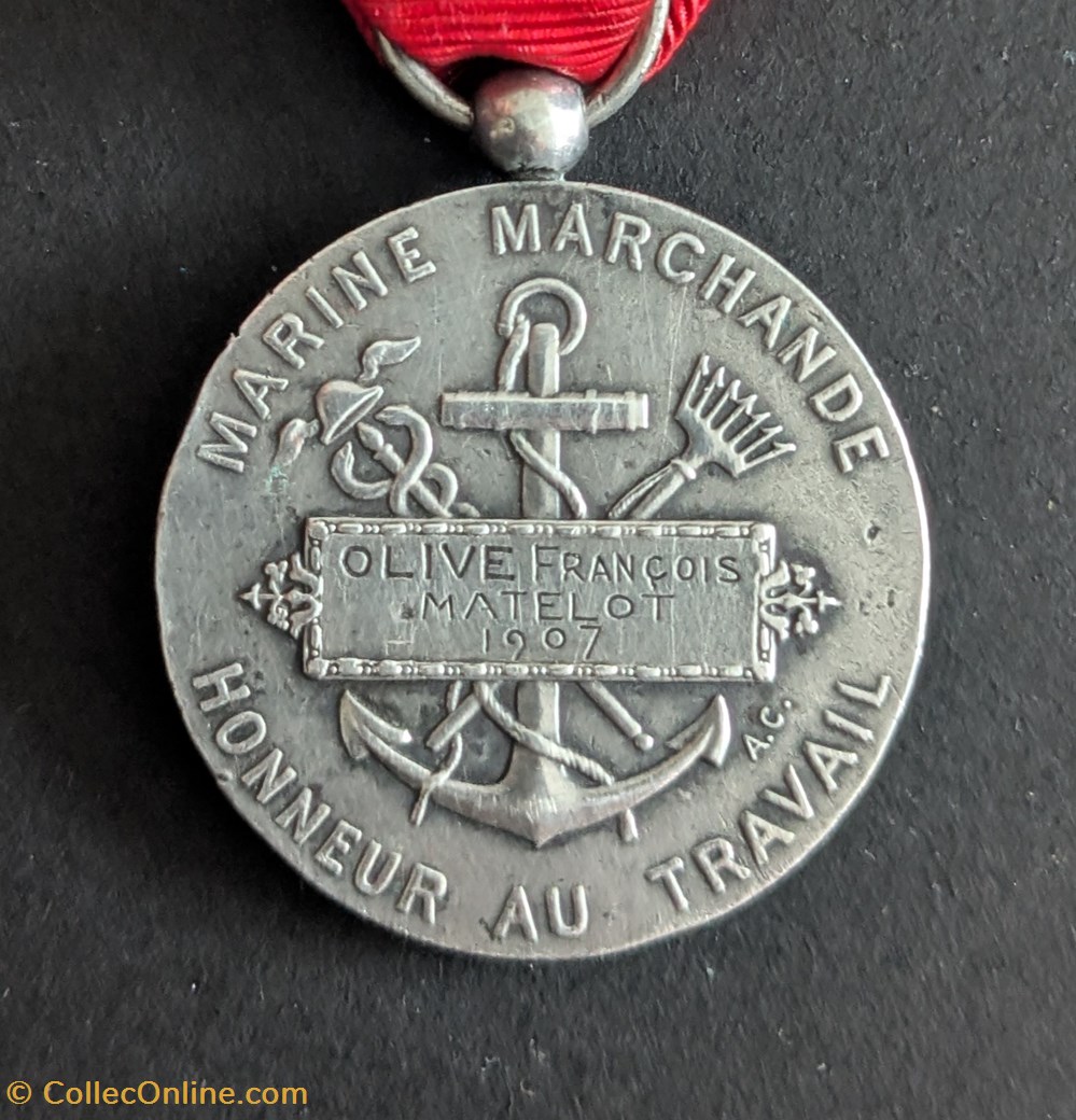 medailles france medaille honneur des marins du commerce et de la peche